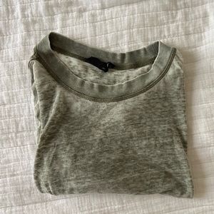 olive green urban outfitters crop top